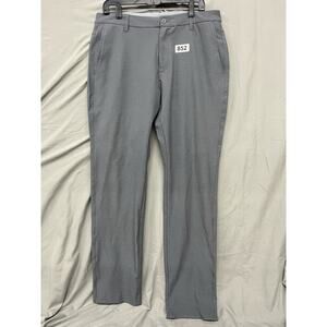 FootJoy Men’s 36x32 Gray Performance Stretch Straight Leg Golf Pants Hem Undone